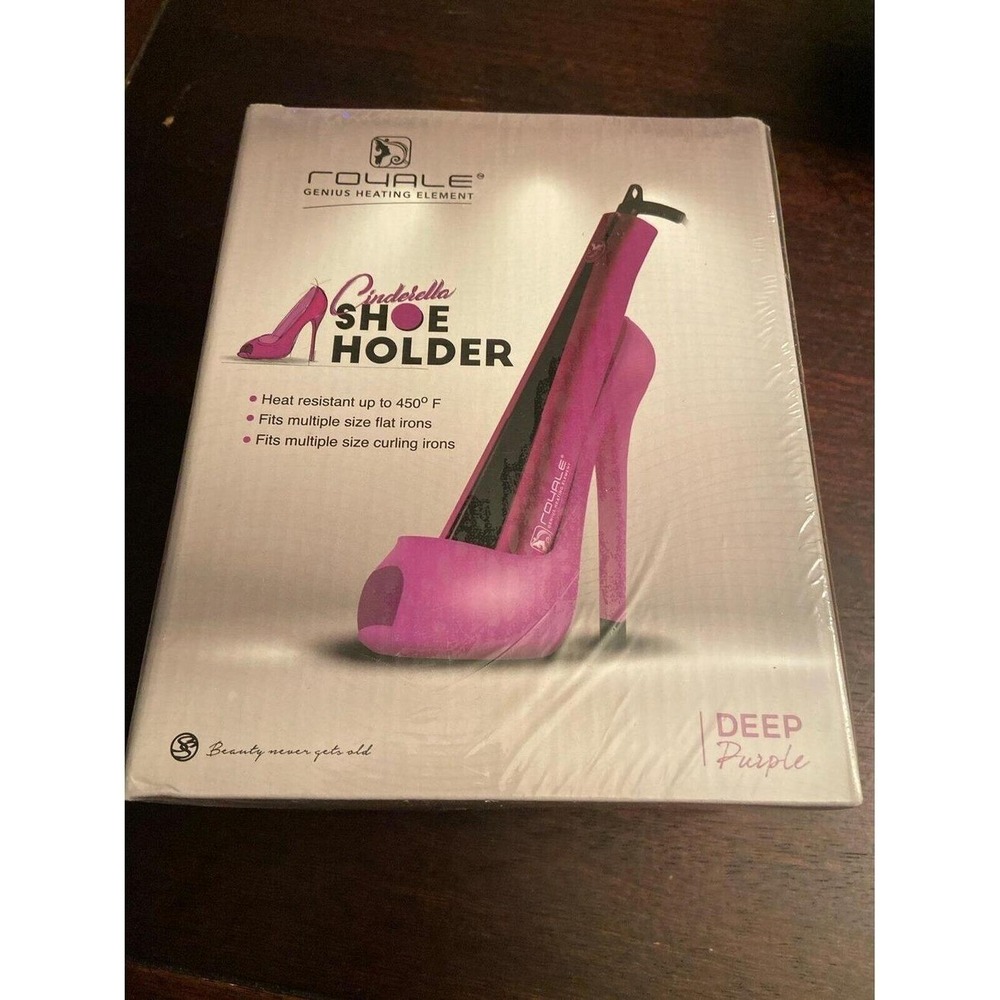 Royale Cinderella ShoeHolder Heat Resistant FlatIron Stand Deep Purple HC-PURPLE